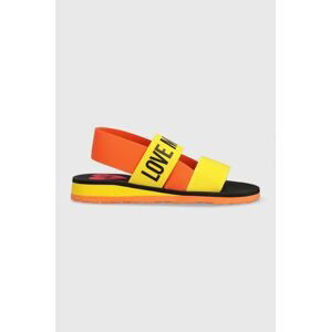 Sandály Love Moschino dámské, oranžová barva, JA16033G0GJN440A