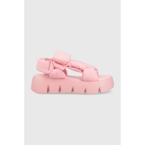 Sandály Steve Madden Bonkers dámské, růžová barva, na platformě, SM11002465