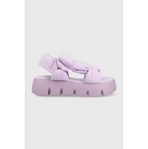 Sandály Steve Madden Bonkers dámské, fialová barva, na platformě, SM11002465