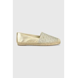 Espadrilky MICHAEL Michael Kors Kendrick zlatá barva, 40R2KNFP4B