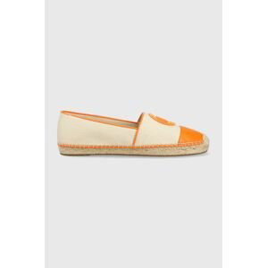 Espadrilky MICHAEL Michael Kors Kendrick oranžová barva, 40S3KNFP1D