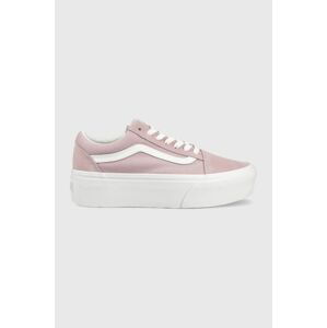 Tenisky Vans Old Skool Stackform dámské, růžová barva, VN0A7Q5MBLT1