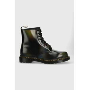 Kožené workery Dr. Martens 1460 For Pride dámské, černá barva, na plochém podpatku, DM30634038