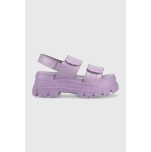 Sandály Buffalo Aspha Snd dámské, fialová barva, na platformě, 1602141