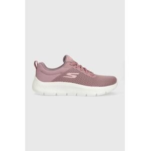 Tréninkové boty Skechers GOwalk Flex Alani růžová barva