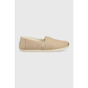 Espadrilky Toms Alpargata béžová barva