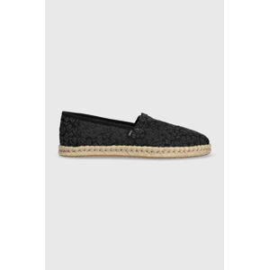 Espadrilky Toms Alpargata Rope černá barva, 10019818