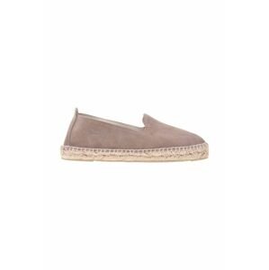 Semišové espadrilky Manebi Flat Espadrilles hnědá barva, W 1.9 N0