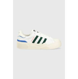 Kožené sneakers boty adidas Originals adidas Originals Superstar Bonega 2B HQ9 bílá barva, HQ9884-FTWWHT