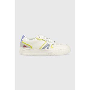 Kožené sneakers boty Lacoste L001 Leather Popped Heel bílá barva, 43SFA0074