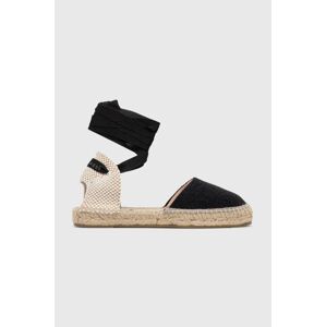 Espadrilky Manebi černá barva