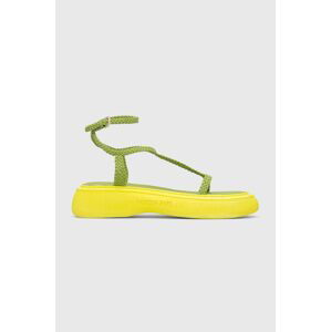Sandály Patrizia Pepe dámské, zelená barva, na platformě, 2X0020 L076 G556