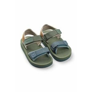 Dětské sandály Liewood zelená barva