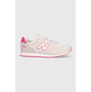 Dětské sneakers boty New Balance NBYC373 růžová barva