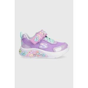 Dětské sneakers boty Skechers fialová barva