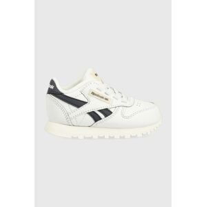 Dětské sneakers boty Reebok Classic CL LTHR bílá barva