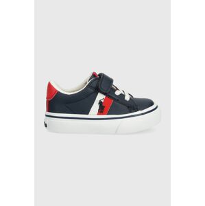 Dětské sneakers boty Polo Ralph Lauren tmavomodrá barva