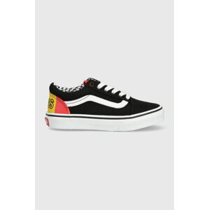 Dětské tenisky Vans UY Old Skool GRDT BLKML černá barva