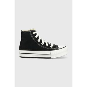 Dětské tenisky Converse CHCK TAYLOR ALL STAR EVA LIFT 372859C černá barva