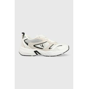 Sneakers boty Calvin Klein Jeans YM0YM00589 RETRO TENNIS SU-MESH bílá barva