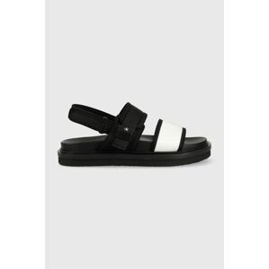 Sandály Calvin Klein Jeans SANDAL HARDWARE pánské, černá barva, YM0YM00643