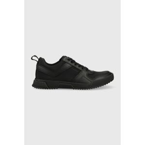 Sneakers boty Calvin Klein LOW TOP LACE UP MIX černá barva, HM0HM00916