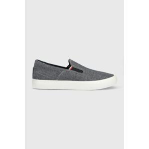 Tenisky Tommy Hilfiger TH HI VULC CORE LOW SLIP ON pánské, tmavomodrá barva