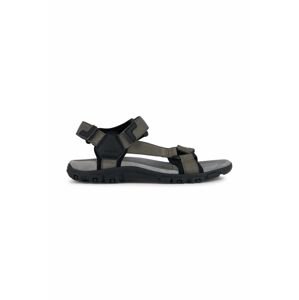 Sandály Geox UOMO SANDAL STRADA pánské, zelená barva