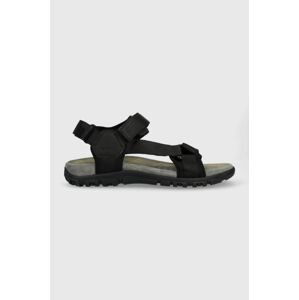 Sandály Geox UOMO SANDAL STRADA pánské, černá barva