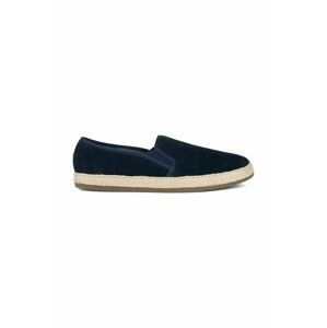 Semišové espadrilky Geox U PANTELLERIA A tmavomodrá barva, U25DWA 00020 C4064