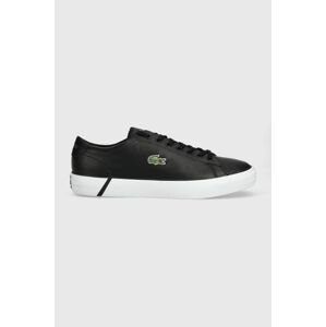 Kožené sneakers boty Lacoste GRIPSHOT černá barva, 41CMA0014