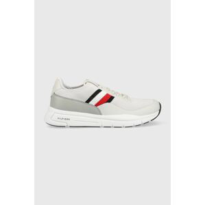 Sneakers boty Tommy Hilfiger PREMIUM LIGHTWEIGHT RUNNER KNIT šedá barva