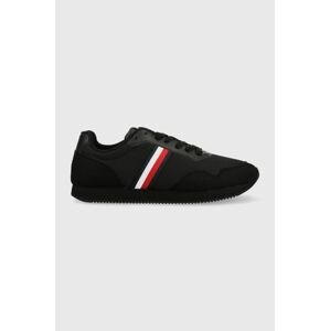 Sneakers boty Tommy Hilfiger CORE LO RUNNER černá barva, FM0FM04504