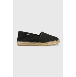 Espadrilky Karl Lagerfeld KAMINO černá barva, KL70103