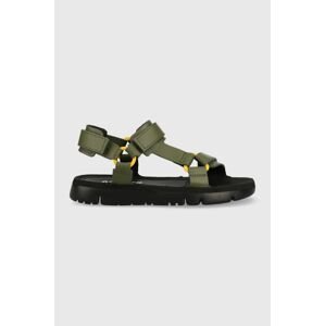Kožené sandály Camper Oruga Sandal pánské, zelená barva, K100416.022