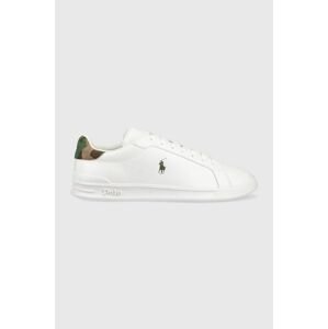Kožené sneakers boty Polo Ralph Lauren HRT CT II bílá barva, 809900935001