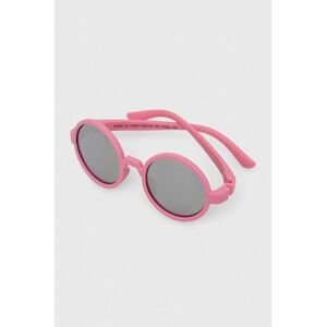 Dětské sluneční brýle zippy růžová barva
