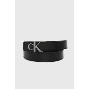 Kožený pásek Calvin Klein Jeans dámský, černá barva