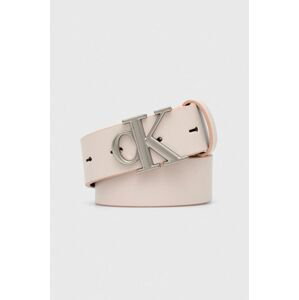 Kožený pásek Calvin Klein Jeans Dámský, růžová barva