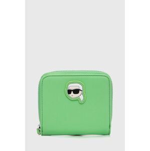 Peněženka Karl Lagerfeld zelená barva