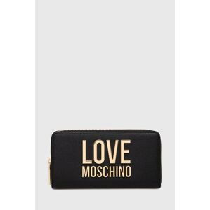 Peněženka Love Moschino černá barva