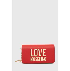 Kabelka Love Moschino červená barva