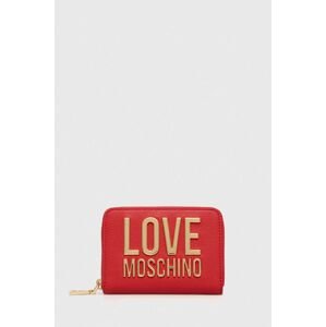 Peněženka Love Moschino červená barva