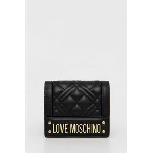 Peněženka Love Moschino černá barva