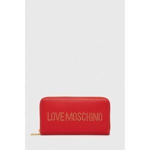 Peněženka Love Moschino červená barva