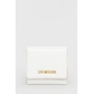 Peněženka Love Moschino bílá barva