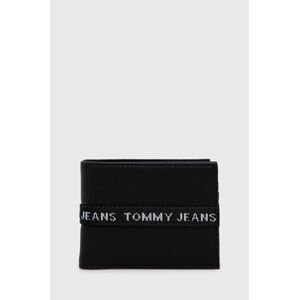 Peněženka Tommy Jeans černá barva