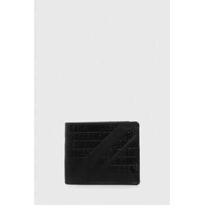 Kožená peněženka Pepe Jeans černá barva