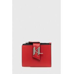 Peněženka Karl Lagerfeld červená barva