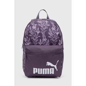 Batoh Puma dámský, fialová barva, velký, vzorovaný